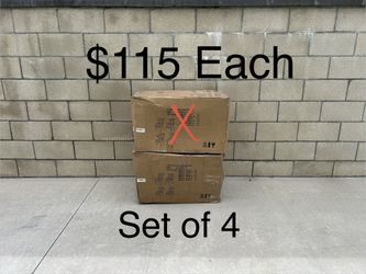  NEW Dining Chairs Set of 4, Upholstered Kitchen Chairs, Dove Gray & Ink Black
