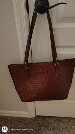 $40 Never Used 16x10 In Burgundy Embossed Purse/Tote