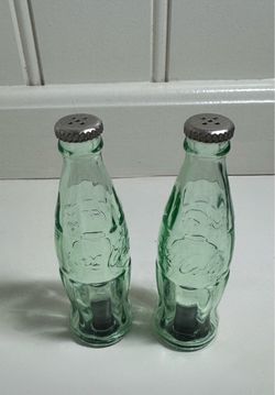 Vintage Coca-Cola Glass Bottle Salt & Pepper Shakers - Brand New/Unused