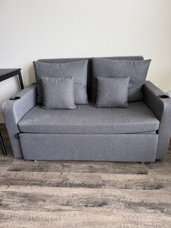 56” 3-in-1 Convertible Loveseat Sleeper Sofa