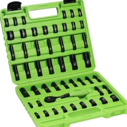 51 PCS Impact Socket Set with 1/4" Drive, 