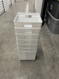 IKEA Plastic White Storage Cube 