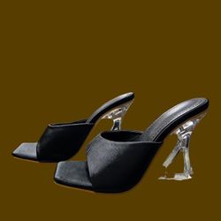 Brand New Clear Heels Sandals 