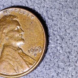 1963 D Penny.