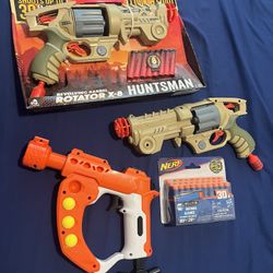 Nerf Guns And Extra Bullets