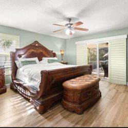 Bed, Nightstands, And Dresser