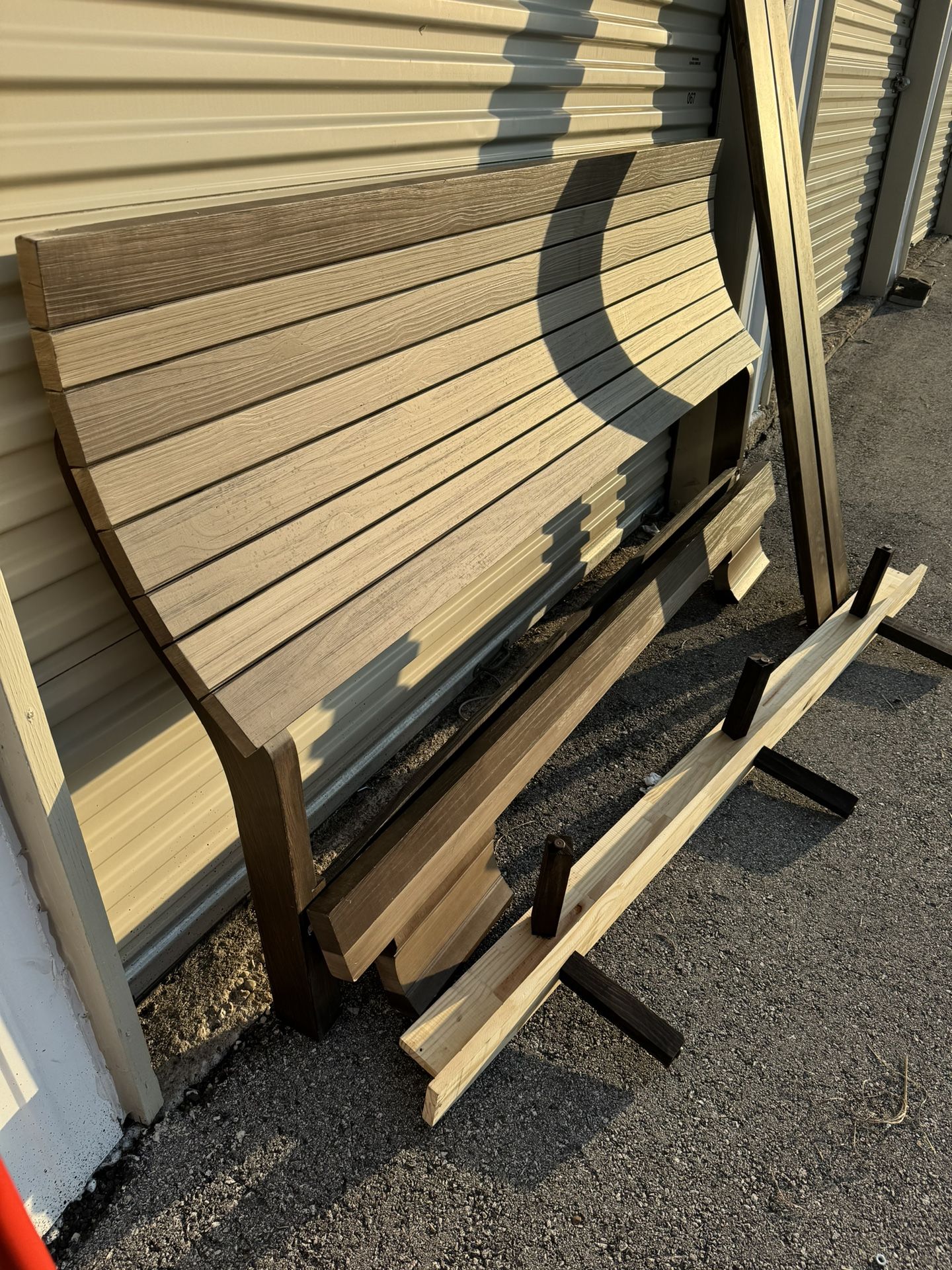 Solid Wood King Size Bed frame And Mattress