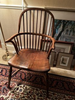 Set Of Red Oak Chairs