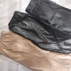 Womens Leather Pants