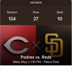Padres Vs. Reds 5/1/24