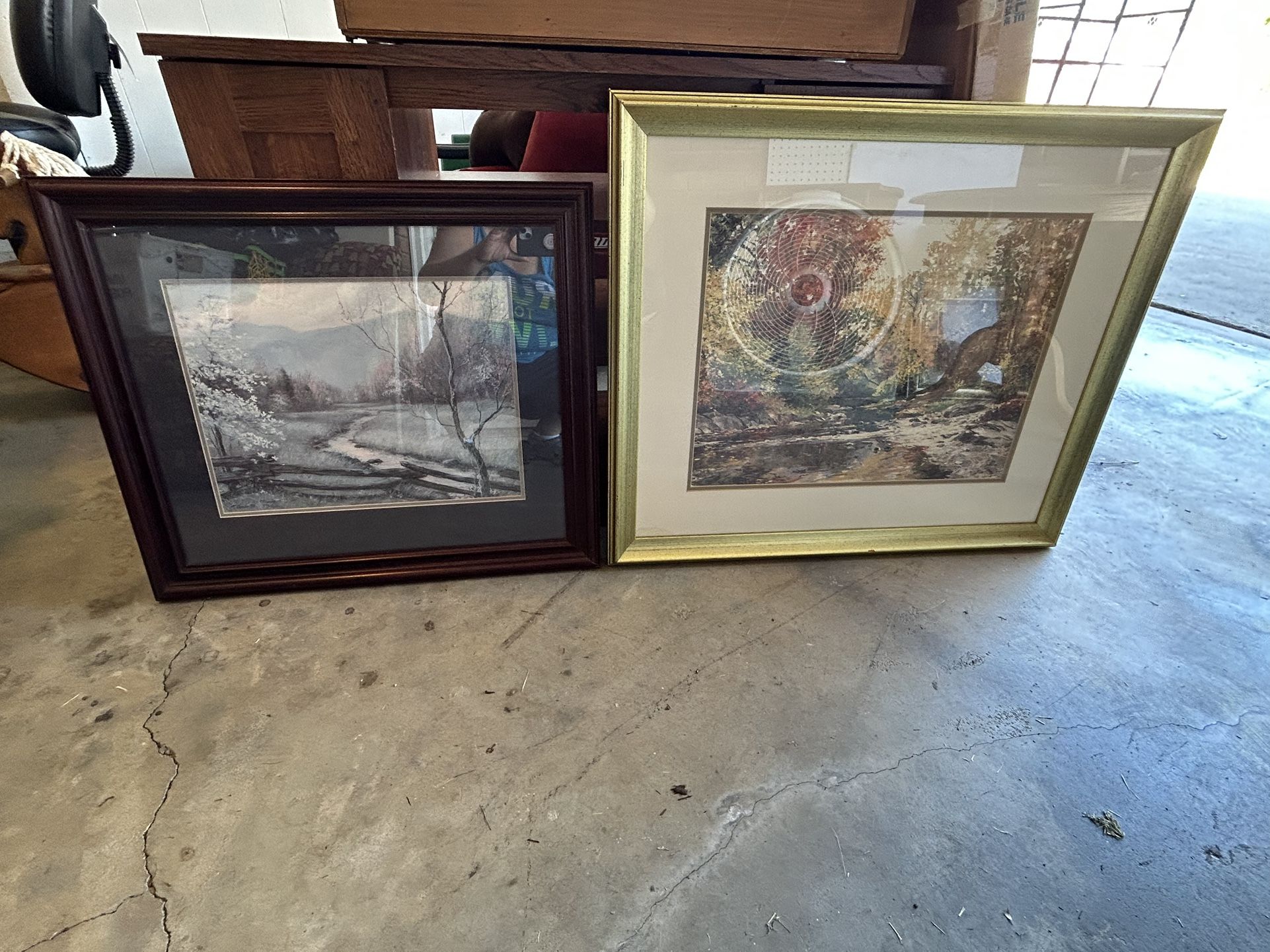 Two Framed Pictures