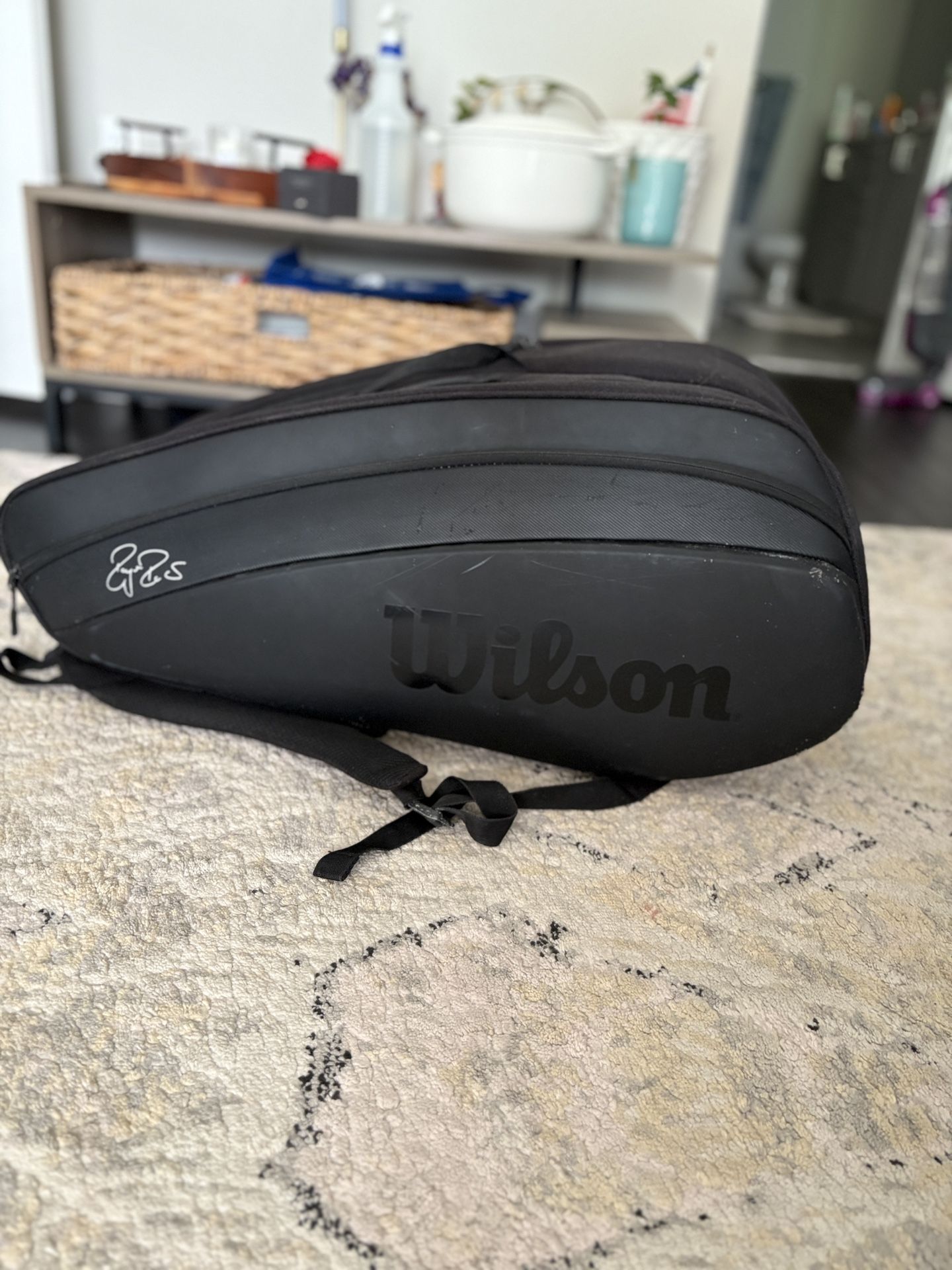 🎾 Wilson Roger Federer DNA 12-Pack Tennis Bag – Black