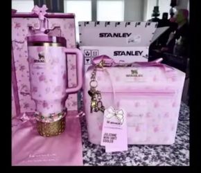 New 1913  Stanley  LoveShackFancy 40oz Tumbler Set With MINI Cooler 