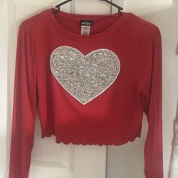 Sweetheart Crop Top With tags