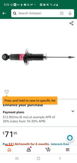 KYB Gas Shock Absorber & GM Strut