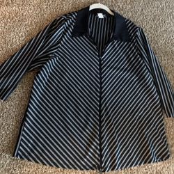 Women's striped Tunic Tops size 18/20