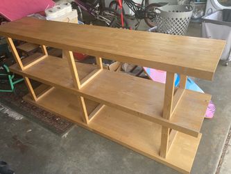 Birch colored 3 tier shelves