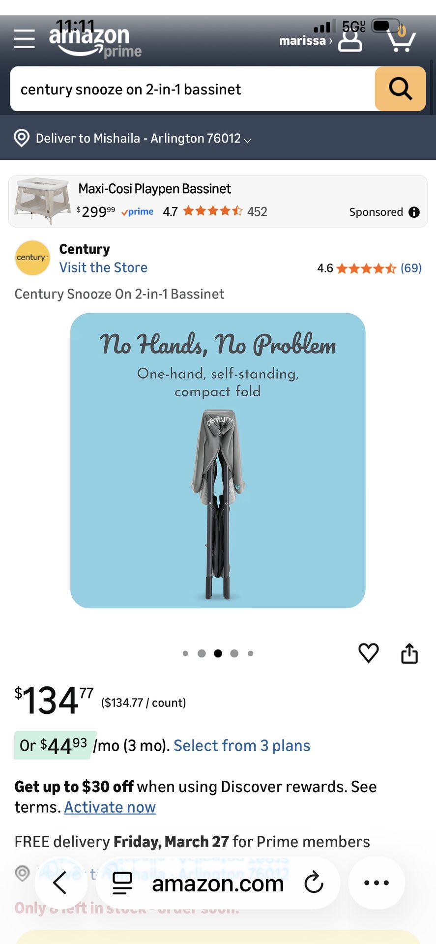 Century 2 in one bassinet