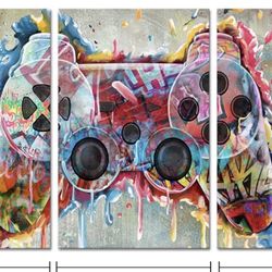 Game Controller Graffiti Wall Art