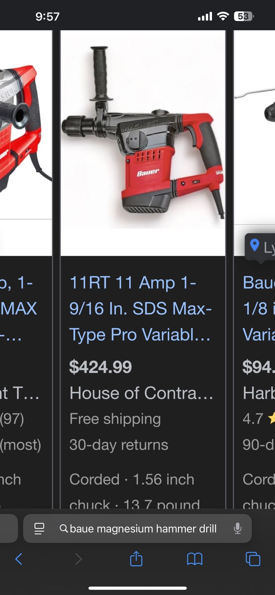 Bauer Hammer Drill
