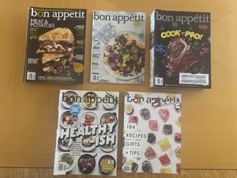 34 issues of Bon Appetit magazine