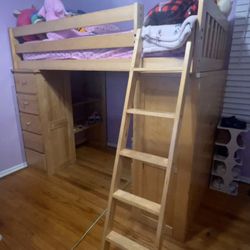 Twin Size Bed/Desk Frame Olnly
