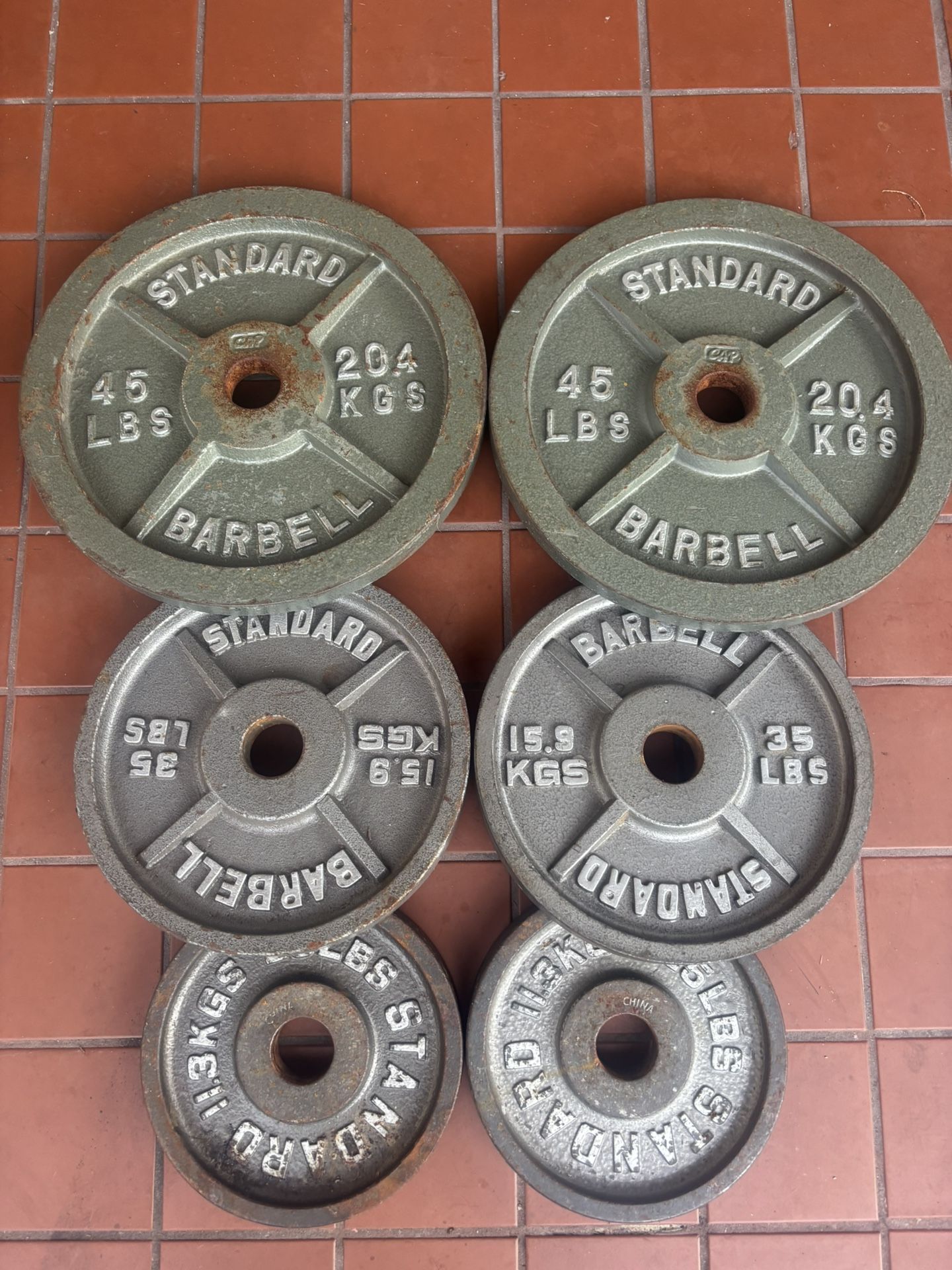 Set of Weight Plates (210lbs)