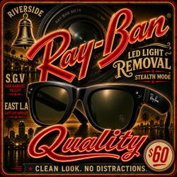 Ray-Ban Meta glasses led light removal stealth mode