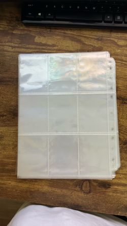 3x3 card binder pages