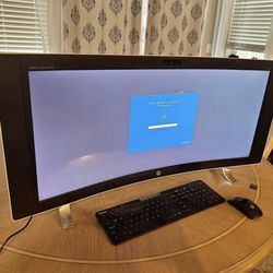 HP ENVY 34-a010 Curved Aio All-In-One Desktop 34in i5-6400T 1TB Win 10 Pro