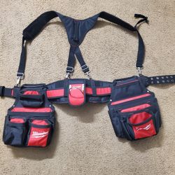 Brand New Milwaukee Multi-Purpose Work Tool Belt Suspenders Suspension Rig Gift Carpenter Roofer Roofing Framer Electrical Electrician Handyman HANDY 