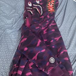 Double Hood Bape Jacket (purple)