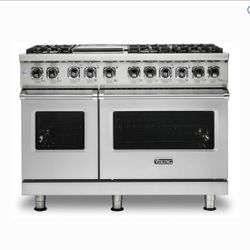 🔥 Viking 48″ Professional Gas Range – 8 Burners + Double Oven – Stainless Steel 🔥