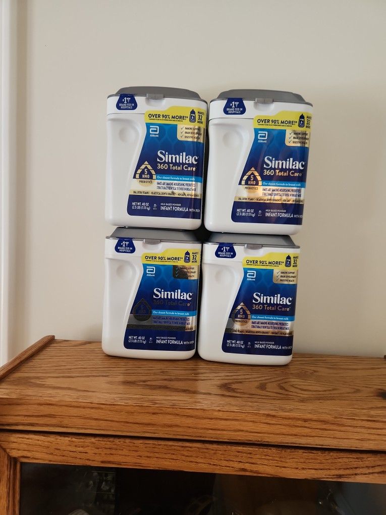 Similac 360 Total Care Baby Infant Formula Powder 40 Oz Each