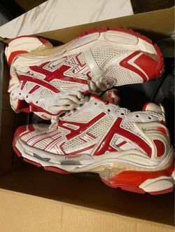 Balenciaga Runner Sneakers White Red