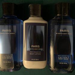 Bath And Body Works Mens Paris For Him Set