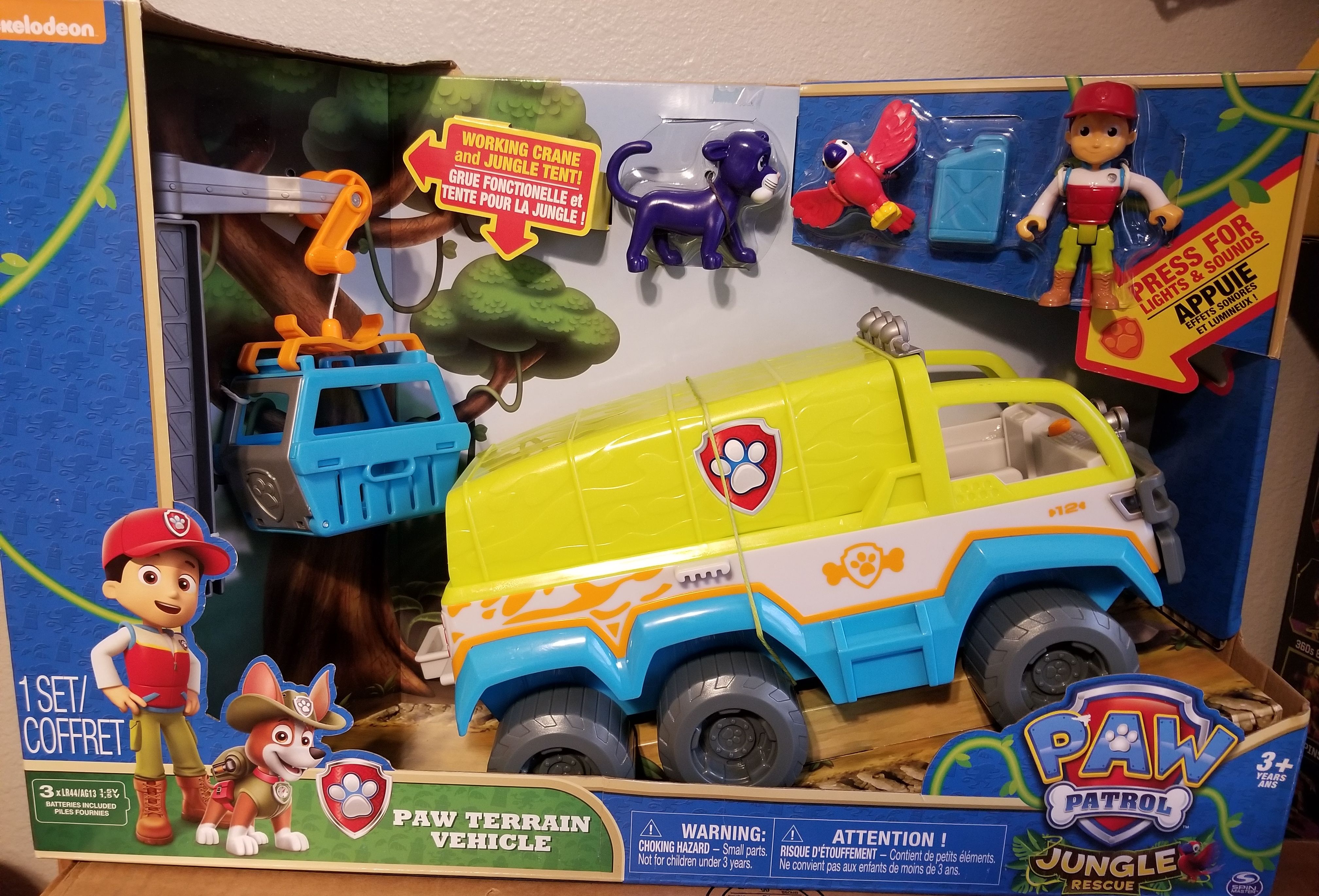 Paw patrol jungle terrain vehicle