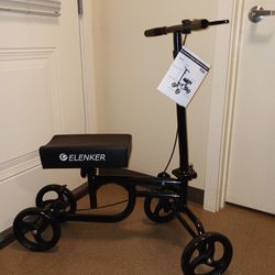 Brand New Eleker 350-pound Lb Capacity Height Adjustable Foldable Turnable Knee Bike Walker Showroom Quality With Booklets Look!