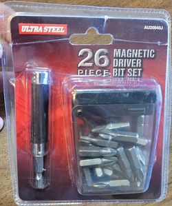 Ultra Steel 26-Piece Magnetic Driver Bit Set