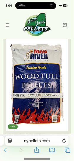 One Ton (50 Bags) MAD RIVER Wood Pellets