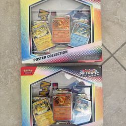 2 Pokemon Prismatic Scarlet & Violet Poster Collection