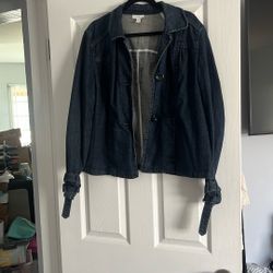 Women’s Dark Blue Navy Jacket - Charter Club - Size XL