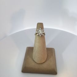 Lady’s 14Karat White Gold Fashion Ring Size 3.5 With 0.75Tw Round Diamonds 
