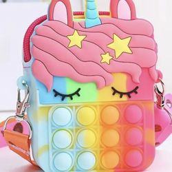 Unicorn Silicone Coin Bag/ Girls Toy