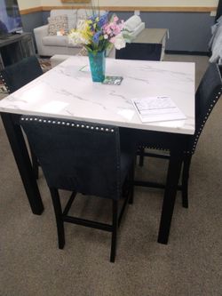 Counter Height Dining Table Set with 4 Chairs $19.99 for 78 weeks