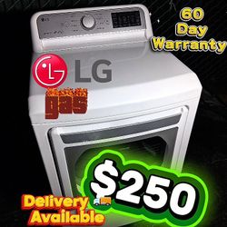 LG ✅ Serviced 👍 GAS Dryer 🔥 60-Day Warranty🗓️