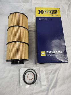 NEW Hengst E523H D654 Oil Filter DD13 DD15 DD16 Freightliner Cascadia OEM