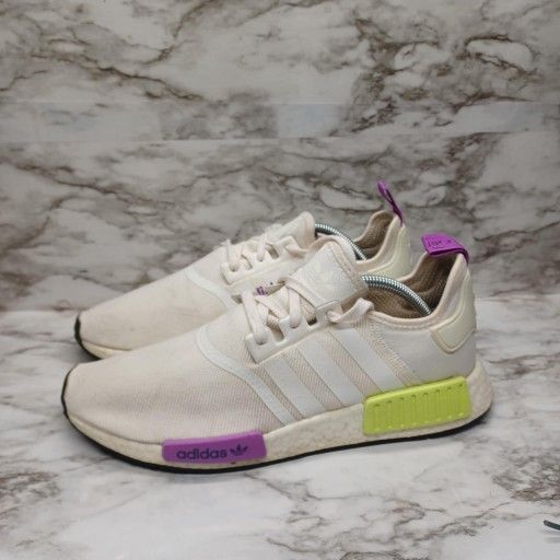 Adidas Runners Sneakers Mens 11 NMD_R1 'Chalk White Semi Solar Yellow' D96626