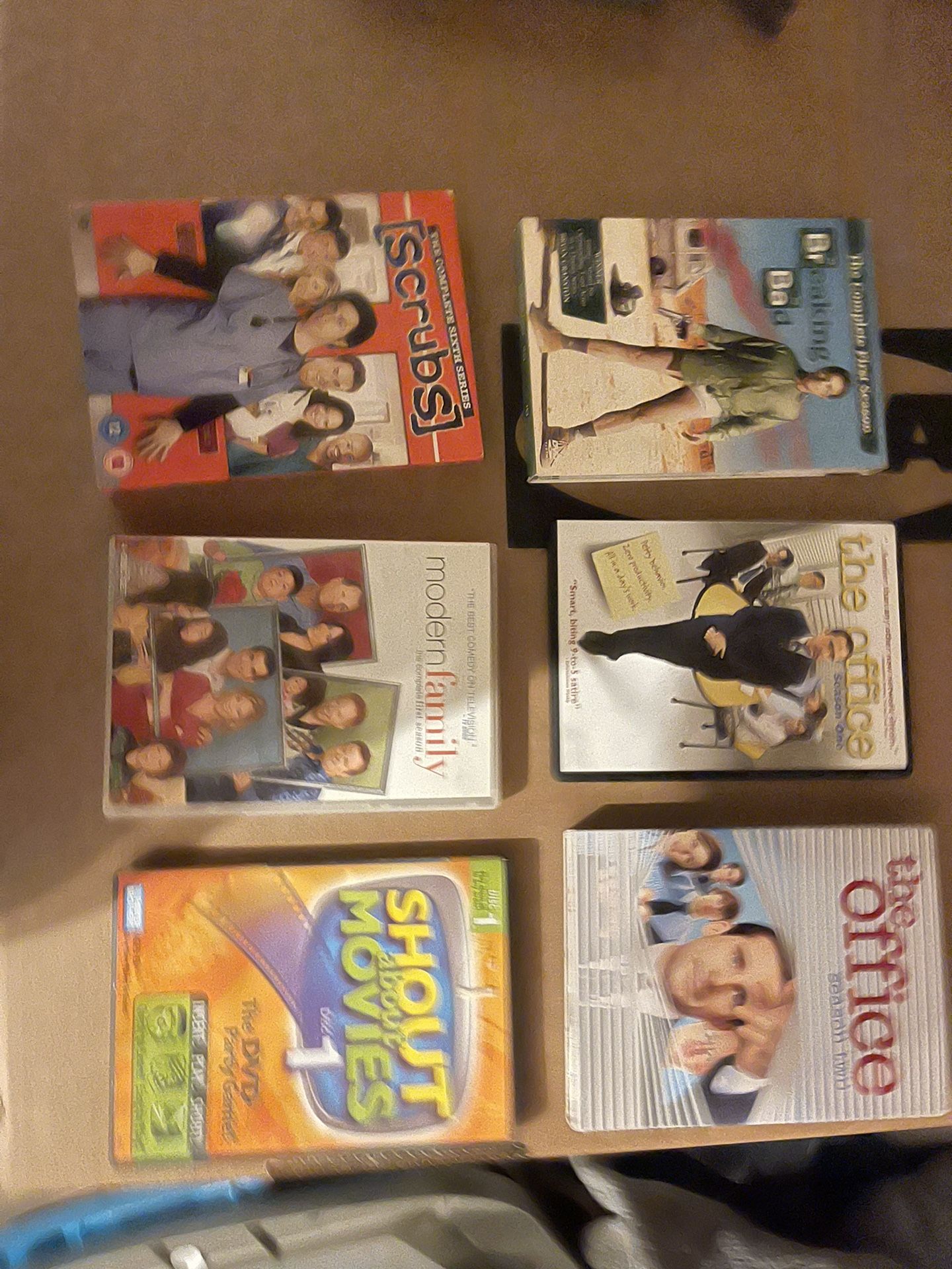 DVD Tv Seasons And One Game Lot - 0ffice Breaking Bad Scrubs Modern Family 