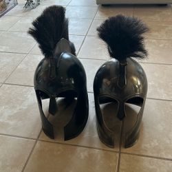 Metal Ancient Greek Corinthian Helement W/Belment LARP/Reenact.   2pc